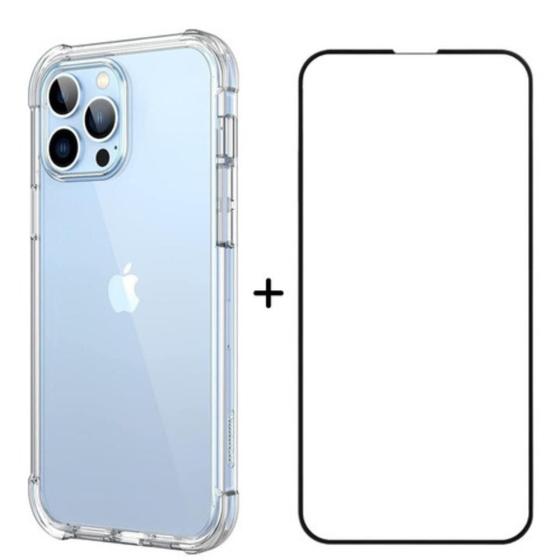Kit Capa Capinha + Película 3D Para iPhone 12 Pro 13 Pro12 Pro Max e 13 Pro Max Compatível Menor preço em Kit Capa Capinha + Película 3D Para iPhone 12 Pro 13 Pro12 Pro Max e 13 Pro Max Compatível