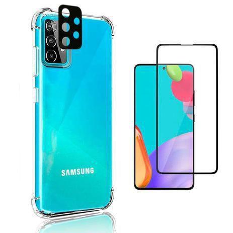 Imagem de Kit Capa Capinha + Película Vidro 9d + Película Câmera Para Samsung Galaxy A 72