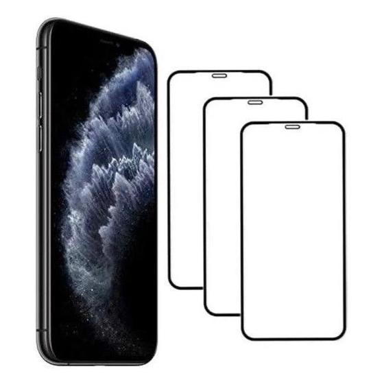 Imagem de Kit Capa Capinha Transparente + 3 Película 3D Vidro para Iphone11