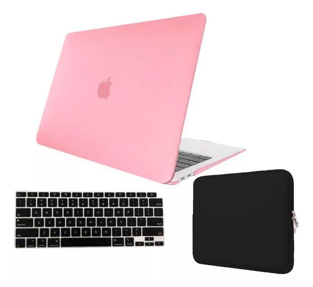 Imagem de Kit Capa Case Compativel Com Macbook NEW AIR 15.3" A2941 A3114 M2 M3 + Capa Neoprene + Pelicula de Teclado