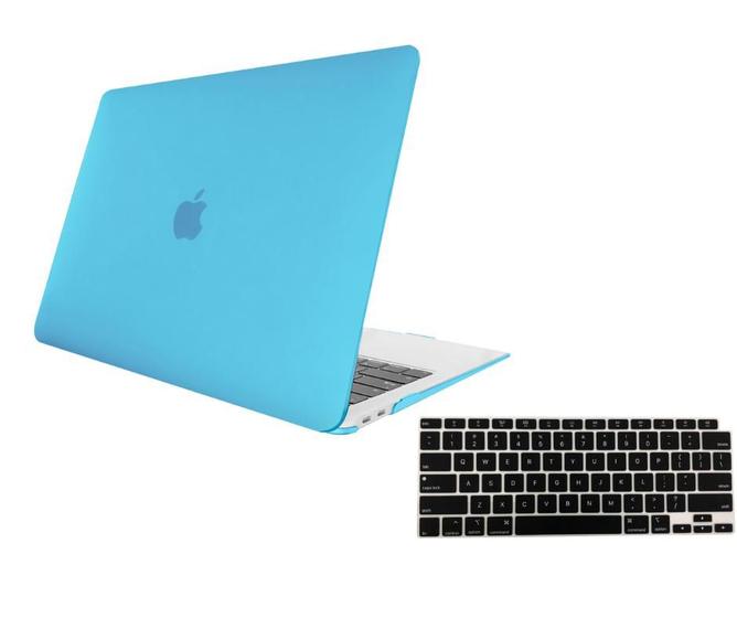 Imagem de Kit Capa Case Compativel Macbook NEW 12" A1534 cor AZPSN + Pelicula de Teclado
