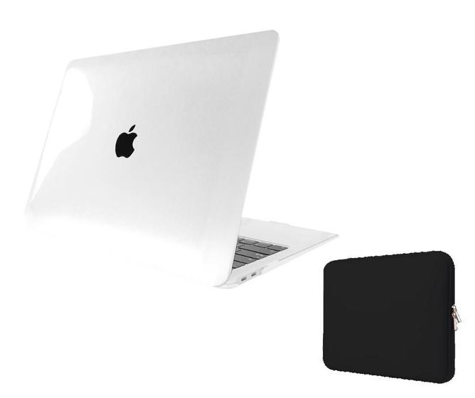 Imagem de Kit Capa Case Compativel Macbook PRO 13" A1502 A1425 cor TC + Capa Neoprene