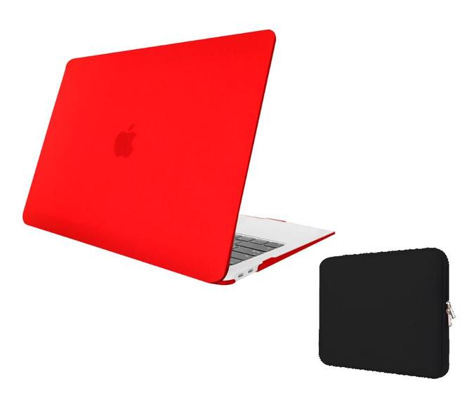 Imagem de Kit Capa Case Compativel NEW Macbook 12" A1534 cor VF + Capa Neoprene