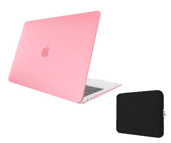 Imagem de Kit Capa Case Compativel NEW Macbook PRO 15" A1707 A1990 cor RF + Capa Neoprene