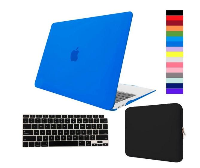 Imagem de Kit Capa Case Para Macbook New AIR 13.6 A2681 A3113 A3240 A3420 com Chip M2 M3 M4 com Pelicula de Teclado e  Bag