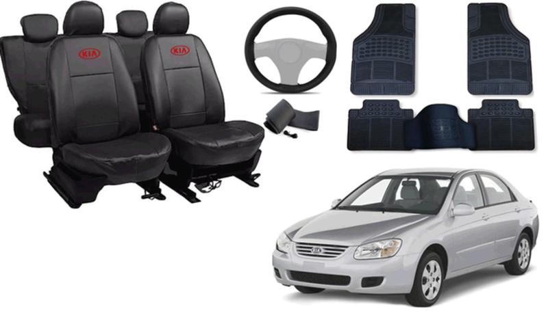 Imagem de Kit Capa Cerato 2003 a 2008 + Tapete + Capa de Volante Design Premium e Conforto