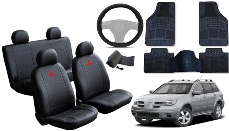 Imagem de Kit Capa com Acabamento Premium para Outlander 2001 a 2006 + Tapete e Volante