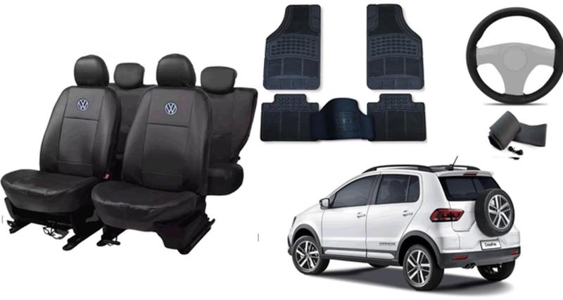Imagem de Kit Capa CrossFox 03-22 com Tapete Personalizado e Capa de Volante