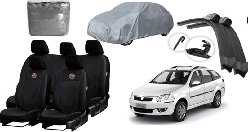 Imagem de Kit Capa de Couro Weekend 12-21 + Limpador de Parabrisa para Proteção e Praticidade