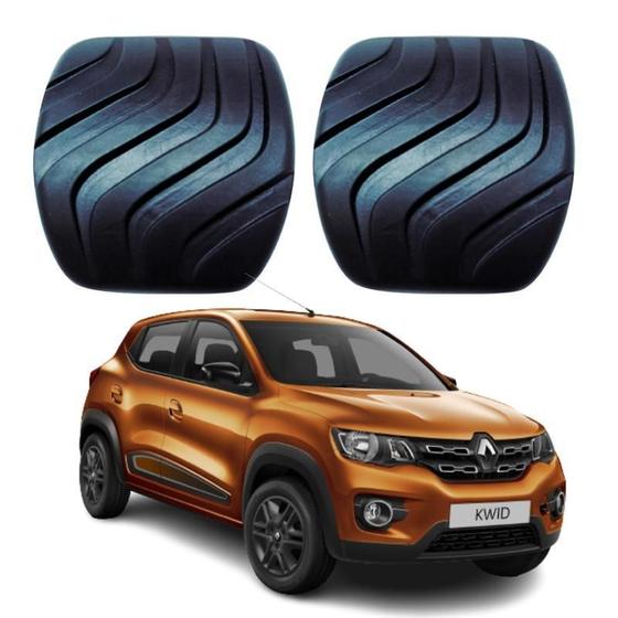 Imagem de Kit Capa De Pedal Freio E Embreagem Renault Kwid 18/