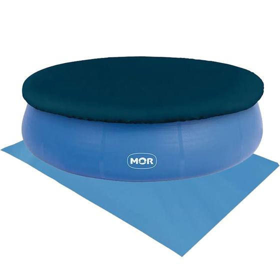 Imagem de Kit Capa e Forro de Piscina Inflável Circular 12.000Lts MOR