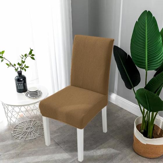 Imagem de KIT Capa Elástica Para Cadeira Mesa de Jantar Estampas Variadas Tecido de Luxo