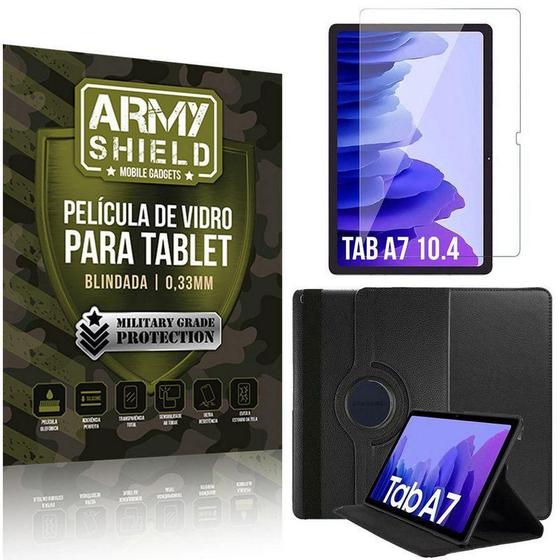 Imagem de Kit Capa Giratória+Película Vidro Tab A7 10.4 T500 T505