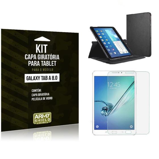 Imagem de Kit Capa Giratória Samsung Galaxy Tab A 8.0' T295-Armyshield