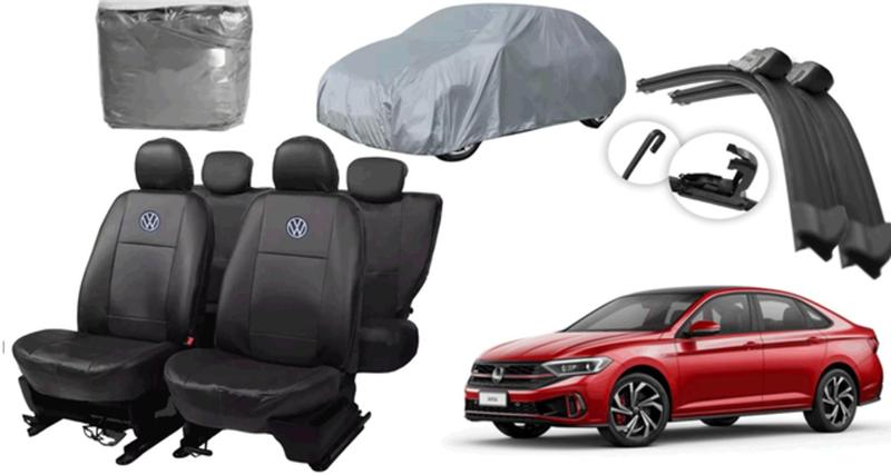 Imagem de Kit Capa Jetta 2020-2023 + Limpador e Acessórios de Proteção