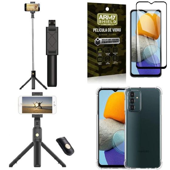 Imagem de Kit Capa M23 5G +Mini Tripé Selfie Bluetooth +Película 3D