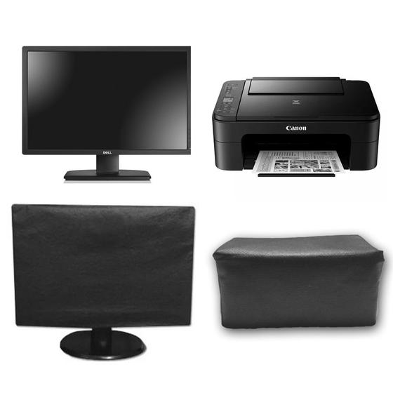 Imagem de Kit Capa Monitor 20 e Capa Impressora CanonTS3110 Impermeável