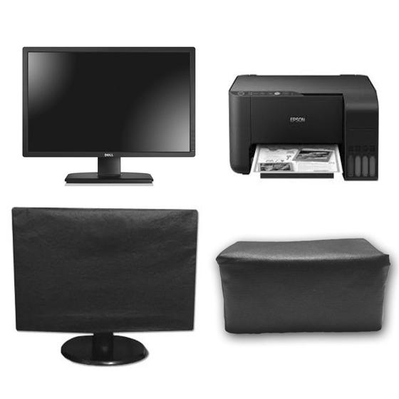 Imagem de Kit Capa Monitor 20 e Capa Impressora EpsonL3151 Impermeável