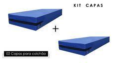 Imagem de KIT Capa para Colchão Berço Impermeável + Capa para Colchão Casal - 100% Poliéster