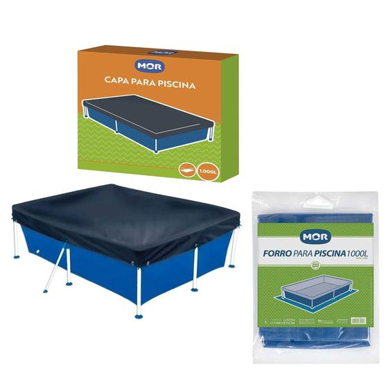 Kit Capa Para Piscina 1.000 Litros + Forro De Proteção Limpeza Menor preço em Kit Capa Para Piscina 1.000 Litros + Forro De Proteção Limpeza