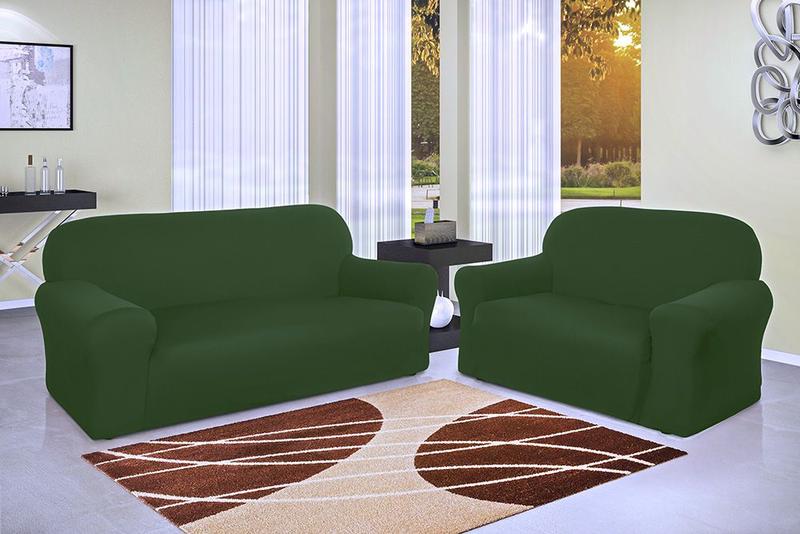 Kit Capa Para Sofá Bem Estar 2 e 3 Lugares Malha Adomes Kit