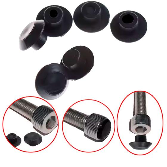 Imagem de Kit Capa Parafuso Allen Polimero M5 M6 M8 Com 6 Unidades