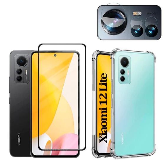 Kit Capa, Película 3D e Película Câmera P/ Xiaomi Mi 12 Lite Menor preço em Kit Capa, Película 3D e Película Câmera P/ Xiaomi Mi 12 Lite