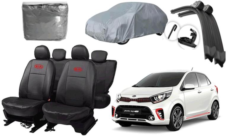Imagem de Kit Capa Picanto 2006 a 2019 + Capa de Cobrir + Limpador de Parabrisa: Cuide do Seu Carro com Estilo