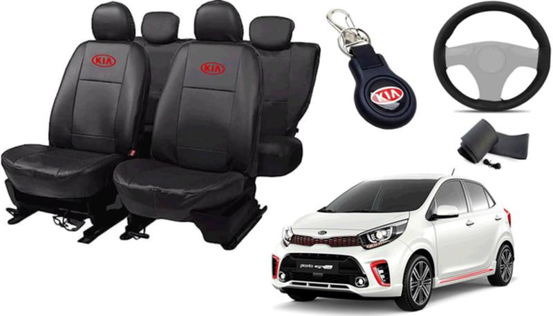 Imagem de Kit Capa Picanto 2006 a 2019 + Chaveiro + Capa de Volante Proteção Avançada