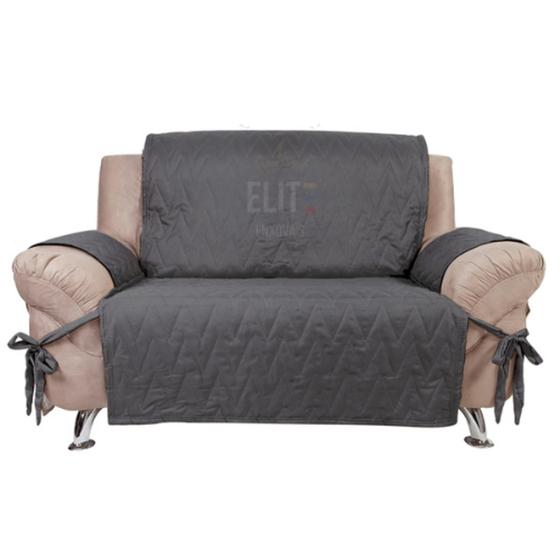 Imagem de Kit Capa Protetor De Sofa Jogo 3 E 2 Lugares C/ Laço