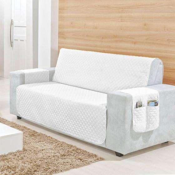 Imagem de Kit Capa Protetor De Sofá Retratil 4 Lugares King com Viés Matelado Varias Cores