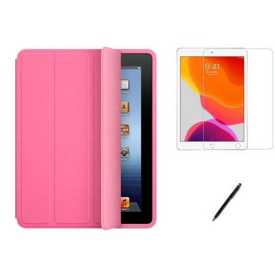 Imagem de Kit Capa Smart Case iPad 9a Geração 10.2 /Can/Pel - Rosa