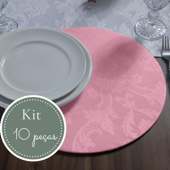 Imagem de Kit Capa Souplast Supla Mesa Posta Elegante Buffet Jacquard Decoração Moderna