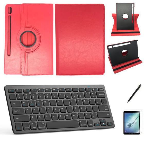 Imagem de Kit Capa/Teclado/Can/Pel Galaxy Tab S6 T860/T865 10.5 Vermelho