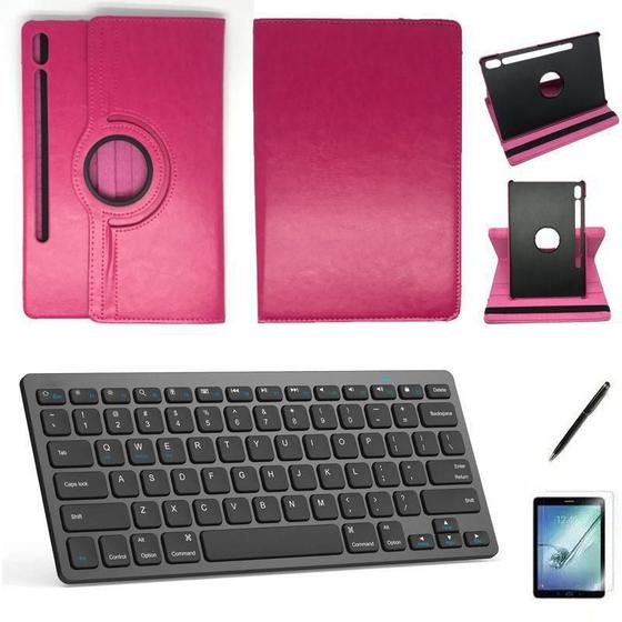 Imagem de Kit Capa/Teclado/Can/Pel Galaxy Tab S7 T870/T875 11 Rosa