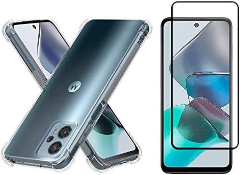 Imagem de Kit Capa Transparente + Película 3D de Vidro para Motorola Moto G13