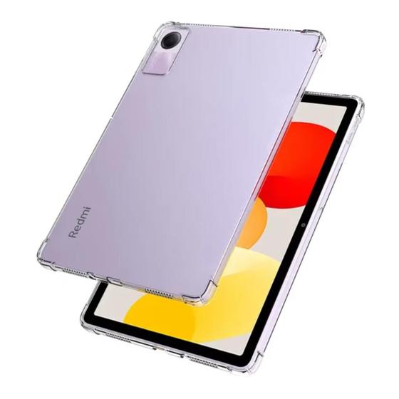 Imagem de Kit Capa Transparente + Película Hidrogel Para Tablet Redmi Pad Se 8,7 / 11 Polegadas