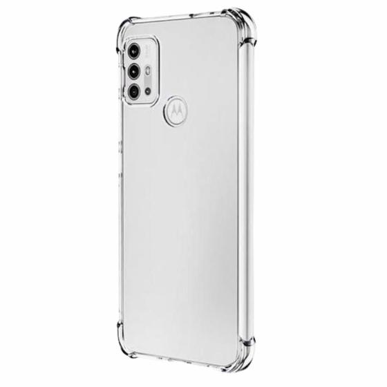 Imagem de Kit Capa Transparente + Película Vidro Normal para Moto G10 Power