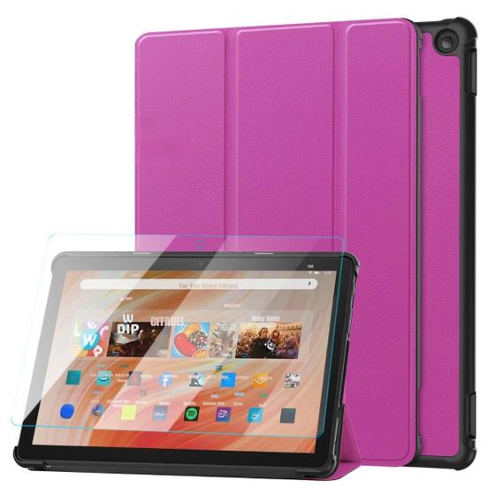 Imagem de Kit Capa + Vidro Para Tablet Amazon Fire Hd 10 13º (2023)