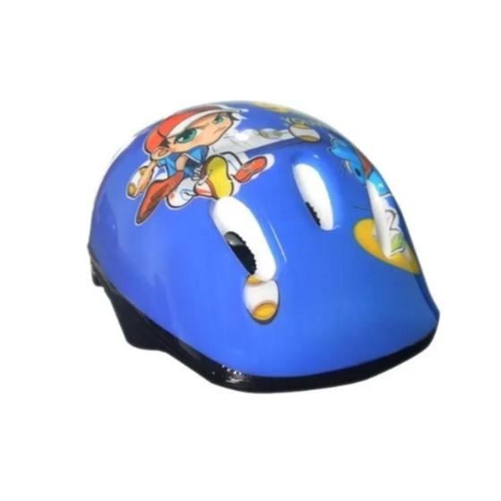 Imagem de Kit Capacete Cotoveleira Joelheira Infantil Bike Skate