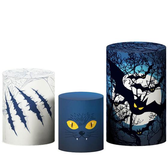 Imagem de Kit Capas Cilindros Halloween Helanca Sublimado Com Elástico