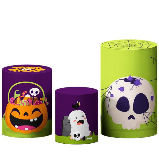 Imagem de Kit Capas Cilindros P M G Halloween Fantasminha Veste Fácil