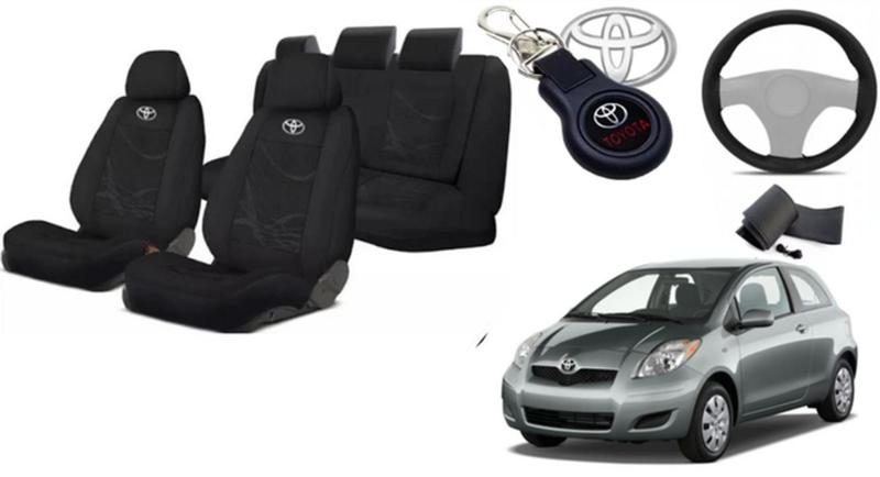 Imagem de Kit Capas Customizadas Yaris 05-12 + Volante + Chaveiro