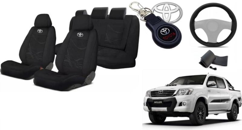 Imagem de Kit Capas Hilux 2016-19 + Volante + Chaveiro