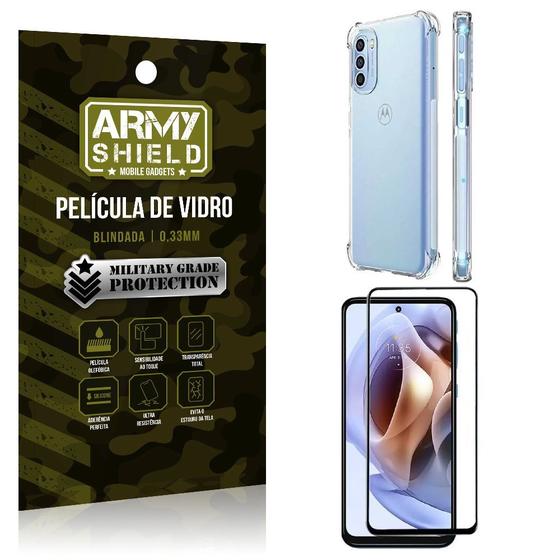 Imagem de Kit Capinha Anti Impacto Moto G41 + Película Vidro 3D Armyshield