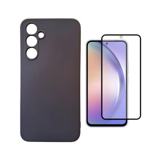 Imagem de Kit Capinha Aveludada + Película 3D para Sam. Galaxy A54 5G