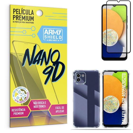 Imagem de Kit Capinha Samsung A03 + Película Premium Nano 9D