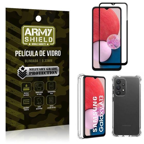 Imagem de Kit Capinha Samsung A13 4G + Película De Vidro 3D Armyshield