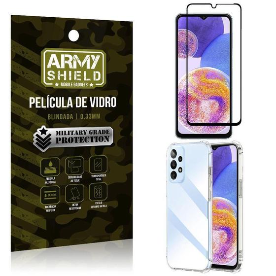 Imagem de Kit Capinha Samsung A23 4G + Película De Vidro 3D Armyshield