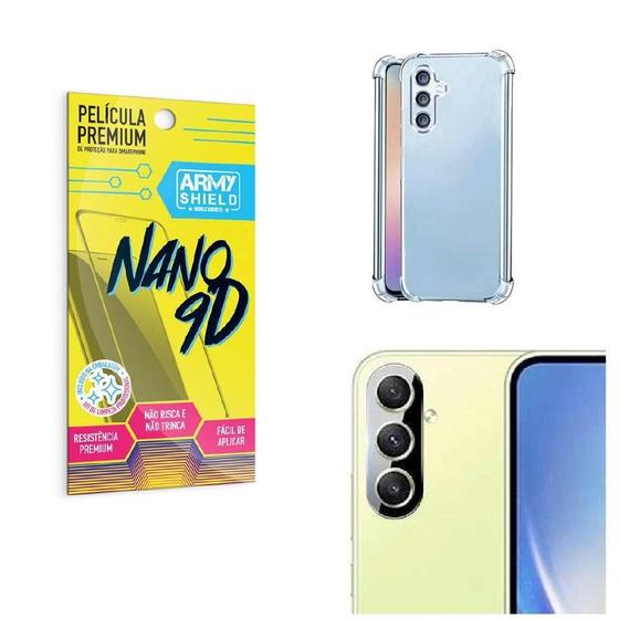 Imagem de Kit Capinha Samsung A34 + Película De Câmera + Película 9D